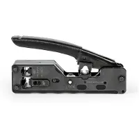 Nedis Pince à sertir | CAT5 / CAT5e / CAT6 / CAT6a / CAT7 / RJ12 / RJ45 | Pince coupante | ABS / Acier | Noir