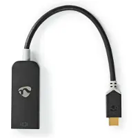 Nedis , Adaptateur USB-C vers DisplayPort 8K 30Hz, 20 cm, noir