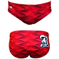 Turbo Red Waves Swimming Brief Rouge M Homme