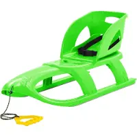 vidaXL Traîneau avec siège Vert 102,5x40x23 cm Polypropylène