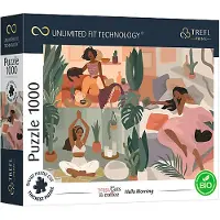Trefl Puzzle UFT Yoga, chats & café : Bonjour 1000 pièces