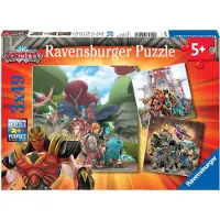Ravensburger - Puzzles 3x49 pièces Bien contre Mal / Gormiti
