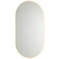 QAZQA Miroir de salle de bain moderne avec LED et variateur tactile - Bouwina