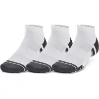 Under Armour Unisexe, Chaussettes de sport, NOS UA Performance Tech 3pk Lo Blanc L (L), Blanc
