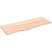 vidaXL Dessus de table 100x40x2 cm bois de chêne massif non traité
