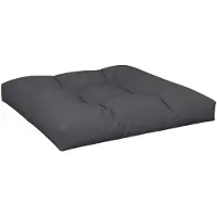 vidaXL Coussin de palette noir 80x80x12 cm tissu