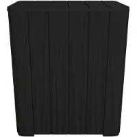 vidaXL Table de jardin avec plateau amovible noir polypropylène