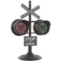 Sublime Market Connect Horloge de table dkd homedecor noir verre fer (36 x 22 x 52 cm)