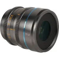 Sirui Nightwalker Series 35mm T1.2 S35 Manual Focus Cine Lens X Mount, gun metal grey