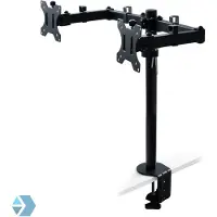 Emuca Monitor Supports For Tablinable And Giratory Table 360° Noir
