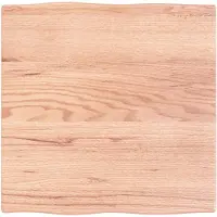 vidaXL Dessus de table bois chêne massif traité bordure assortie