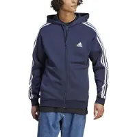 Adidas Essentials Fleece 3 Stripes Full Zip Sweatshirt Bleu L / Regular Homme