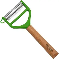 Opinel T-Duo Peeler 002432 Green Wood éplucheur