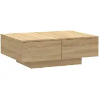 vidaXL Table basse en chêne Sonoma 90x60x31 cm Bois composite