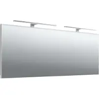 Emco mee miroir lumineux LED, deux lampes à poser, 1600 x 590 mm, 449600012