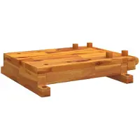 vidaXL Plateau d'établi avec étau 52x44x9,5 cm Bois massif acacia