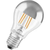 Ledvance Classic LED E27 ampoule à filament miroir 6.5W 650lm - 827 Extra Blanc Chaud | Remplacement Pour 50W