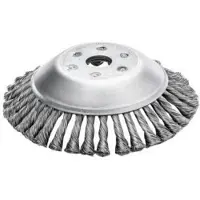 Jofrab Brosse Conique ø 200 Mm Avec Brins En Acier Torsadés Très Résistants. Alésage De 25,4 Mm. Idéale Pour Travail Sur Les Pavés, Les