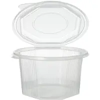 Papstar Bacs à aliments jetables, Contenant à usage unique, Transparent
