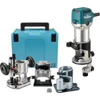 Makita Affleureuse-défonceuse RT0702CX3J (4 en 1) 6mm 710W + Makpac
