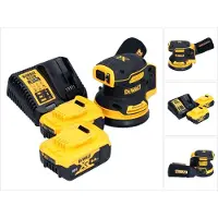 DeWalt DCW 210 P2 Ponceuse excentrique sans fil 18 V 125 mm Brushless + 2x batterie 5,0 Ah + chargeur