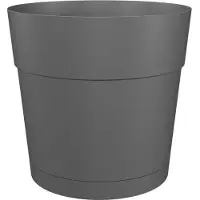 You do it Pot de Plante Circulaire en Plastique Anthracite Artevasi Ø 35 cm