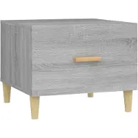 vidaXL Table basse Gris Sonoma 50x50x40 cm Bois composite