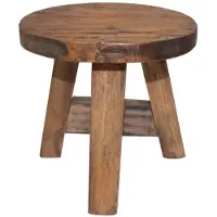 vidaXL Tabouret bois d'acajou massif