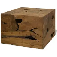 vidaXL Table basse 50x50x35 cm teck brun