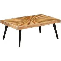 vidaXL Table basse en bois massif de manguier 90x55x36 cm