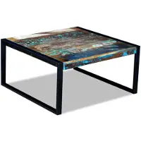vidaXL Table basse en vieux bois massif 80x80x40 cm