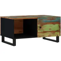 vidaXL Table basse 80x50x40 cm Vieux bois massif & bois composite