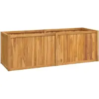 vidaXL Lit surélevé 150x50x50 cm bois massif teck