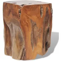 vidaXL Tabouret Bois de teck massif