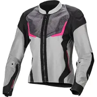 Sonstiges Veste textile moto Macna Orcano pour femme, gris/rose, XS