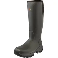 Gateway 1 Moor Country 18" 3 mm, bottes en caoutchouc pour homme, chaudes et confortables, avec fermeture à glissière sur le côté, pour la chasse, marron foncé, taille 45 (EU)
