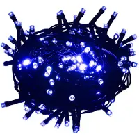 vidaXL Guirlande lumineuse LED avec 300 LED bleu 30 m PVC