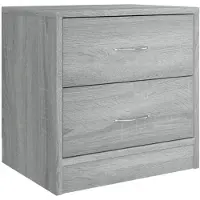 vidaXL Table de chevet sonoma gris 40x30x40 cm bois d'ingénierie