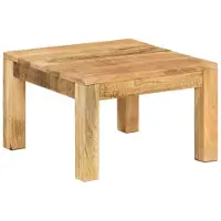 vidaXL Table basse 55x55x35 cm en bois massif de manguier