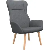 vidaXL Fauteuil relax gris foncé Tissu