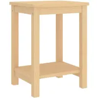 vidaXL Table de chevet naturel 35x30x47 cm bois de pin massif