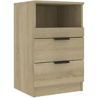 vidaXL Table de chevet Chêne sonoma Bois d'ingénierie