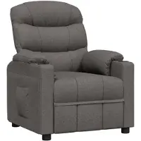 vidaXL Fauteuil relax gris foncé Tissu