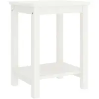 vidaXL Table de chevet blanc 35x30x47 cm bois de pin massif