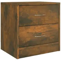 vidaXL Table de chevet Chêne fumé 40x30x40 cm Bois d'ingénierie