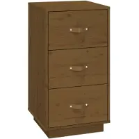 vidaXL Table de chevet Marron miel 40x40x75 cm Bois de pin solide