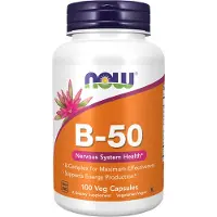 Now Vitamine B-50 mg 100 gélules végétales
