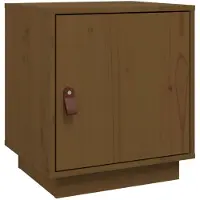 vidaXL Table de chevet Marron miel 40x34x45 cm Bois de pin massif
