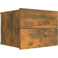 vidaXL Table de chevet Chêne fumé 40x30x30 cm Bois d'ingénierie