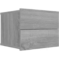 vidaXL Table de chevet Sonoma gris 40x30x30 cm Bois d'ingénierie